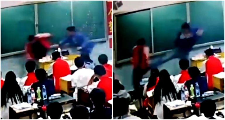 A Teacher Attacked Students in Front of a Class and No One Moved an Inch While it Was Happening