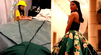 Filipina Teen Paints and Sews Her Own Prom Dress — The Result is Stunning