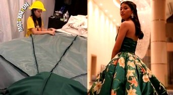 Filipina Teen Paints and Sews Her Own Prom Dress — The Result is Stunning