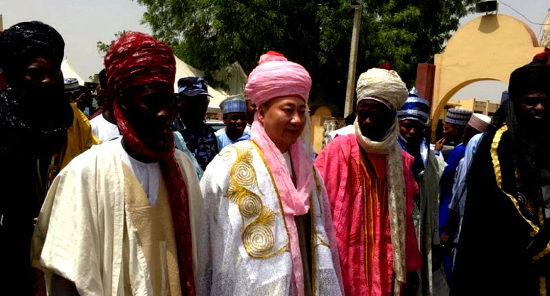 Mike Zhang has been bestowed the honor of becoming a the first Chinese chief of a region in northwestern Nigeria.