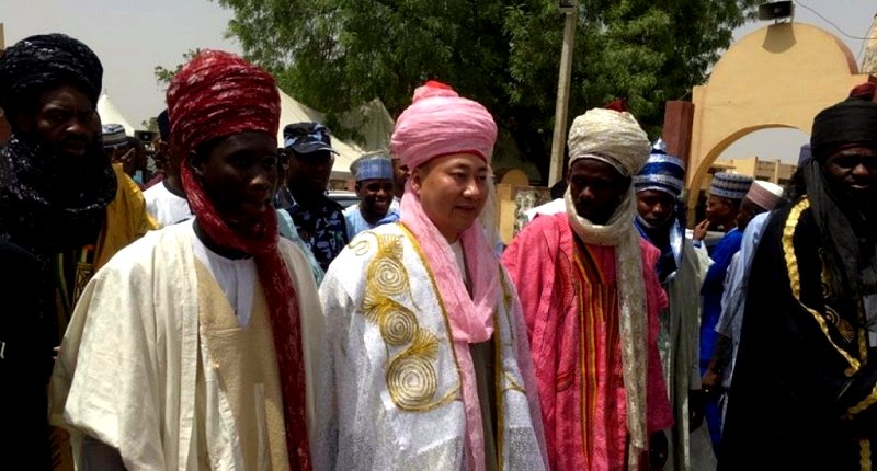 Mike Zhang has been bestowed the honor of becoming a the first Chinese chief of a region in northwestern Nigeria.