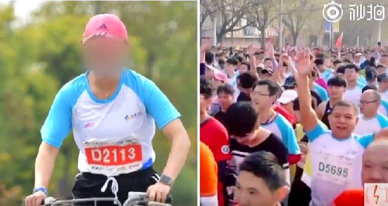 Chinese Marathon Runner Banned Forever for Using Bicycle During Race