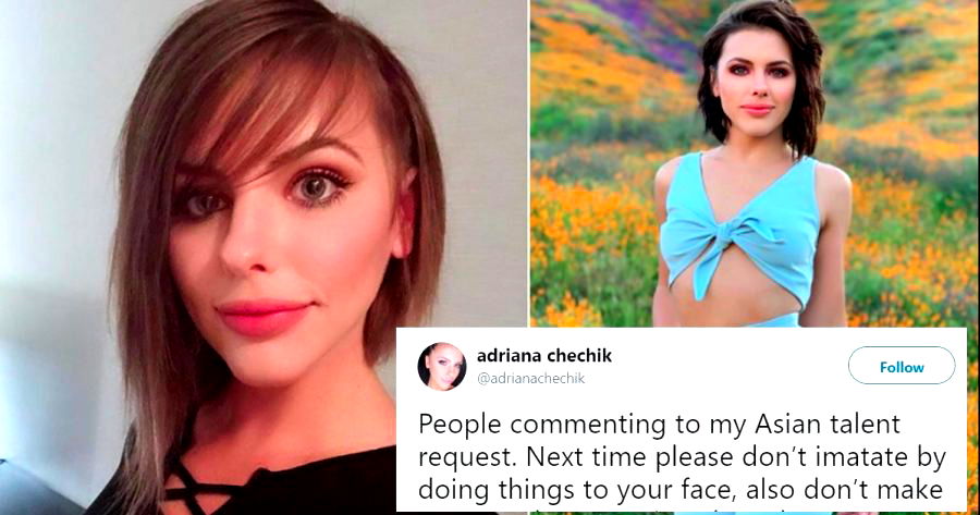 Pornstar Adriana Chechik Reveals Asian Male Fetish and Now Guys Are Pretending to Be Asian