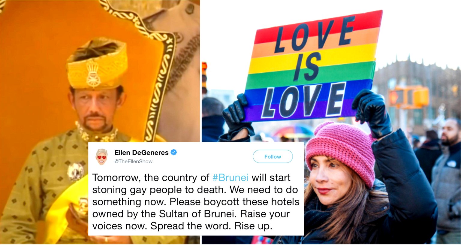 Hollywood Celebrities Speak Out Against Brunei’s Homophobic Law