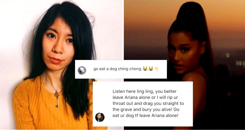 Ariana Grande Fans Attacked An Asian Writer With Racist Dog Eating Jokes — And Ari Responded