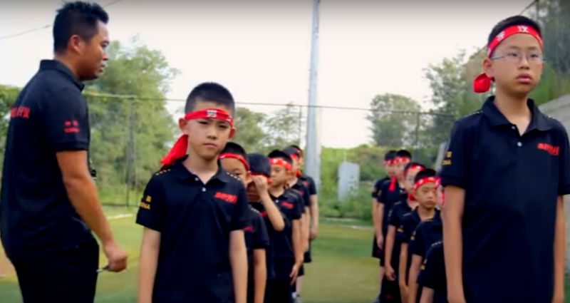 In response to a warning by authorities against a so-called “crisis in Chinese masculinity,” a teacher founded the Real Man Training Club, a Chinese boot camp that teaches boys to become alpha males.