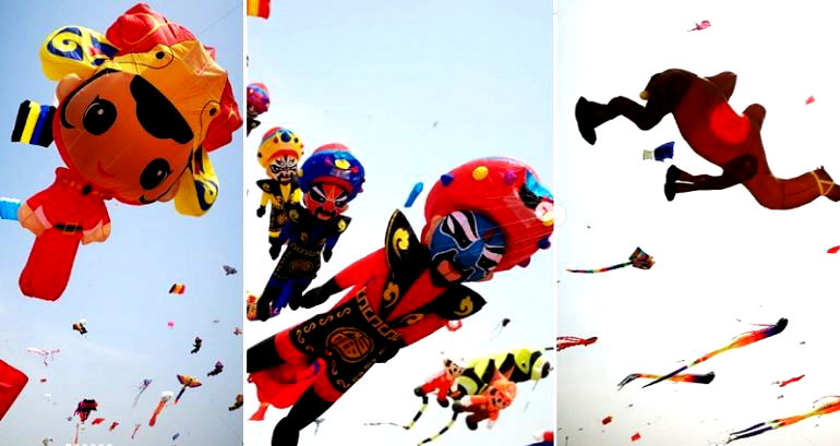 China Has an EPIC International Kite Festival Like Nothing You’ve Ever Seen Before