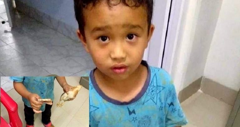 Little Boy in India Accidentally Runs Over Neighbor’s Chicken, Begs Hospital to Help