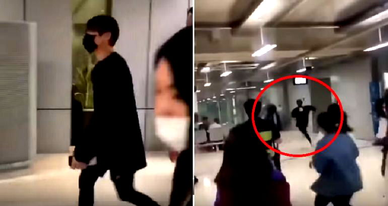 K-Pop Star Sprints at Full Speed in Airport to Get Away from Obsessed Fangirls