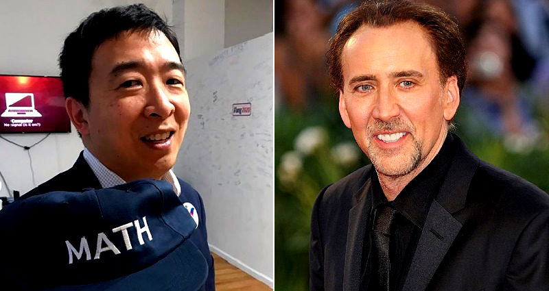 Nicholas Cage, Jack Dorsey Among Celebrities Who’ve Donated to Andrew Yang For President