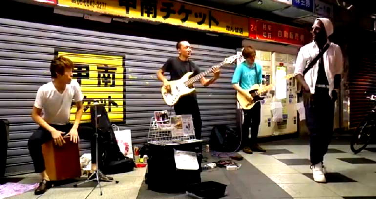 Foreigner Joins Street Performers in Japan for One Epic Impromptu Show