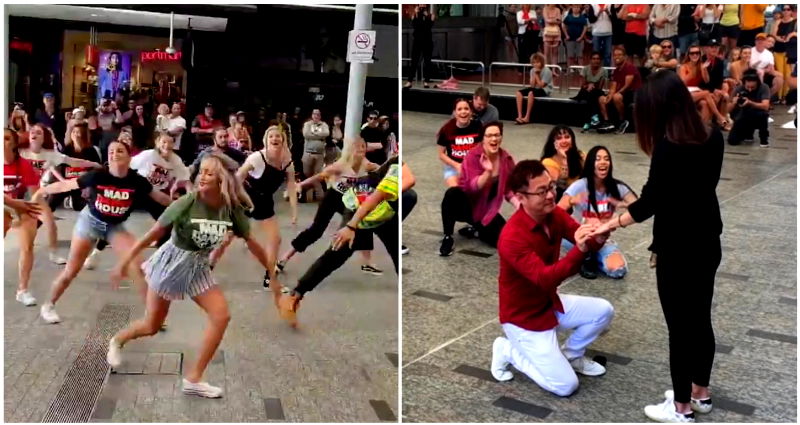 Shoppers Blown Away by Japanese Man’s Heartwarming Flash Mob Marriage Proposal