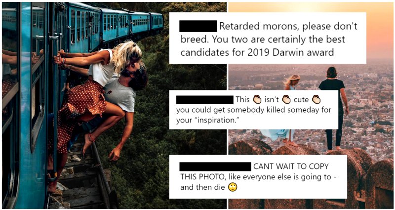 Instagram Couple Draws Backlash After Dangling Out of a Moving Train in Sri Lanka