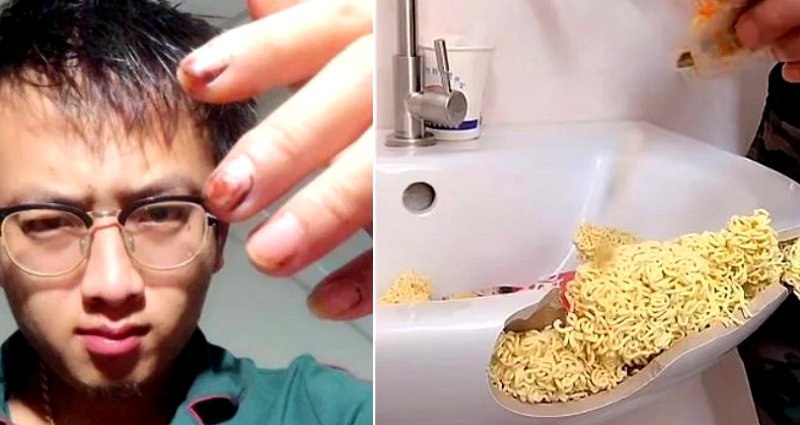 Chinese Man Who Fixes Everything With Ramen Noodles Is Basically the Only One Who Can Do It
