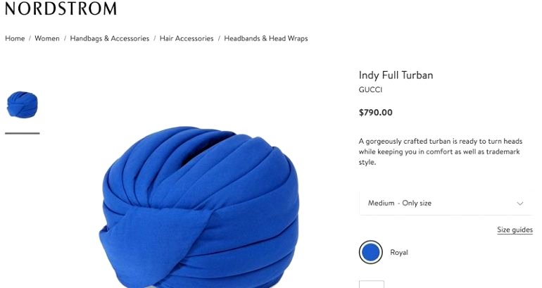 Gucci is Now Selling an ‘Indy Full Turban’ For $800