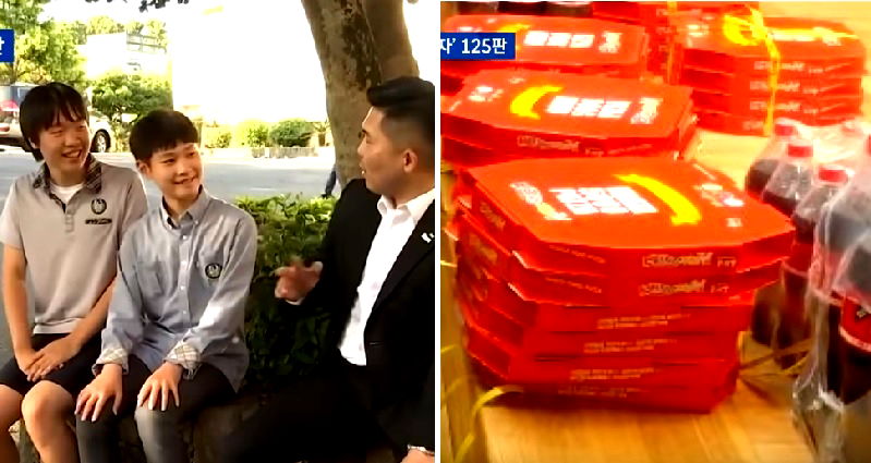 South Korean Man Sends 125 Pizzas to Middle School to Thank Students Who Found His Wallet