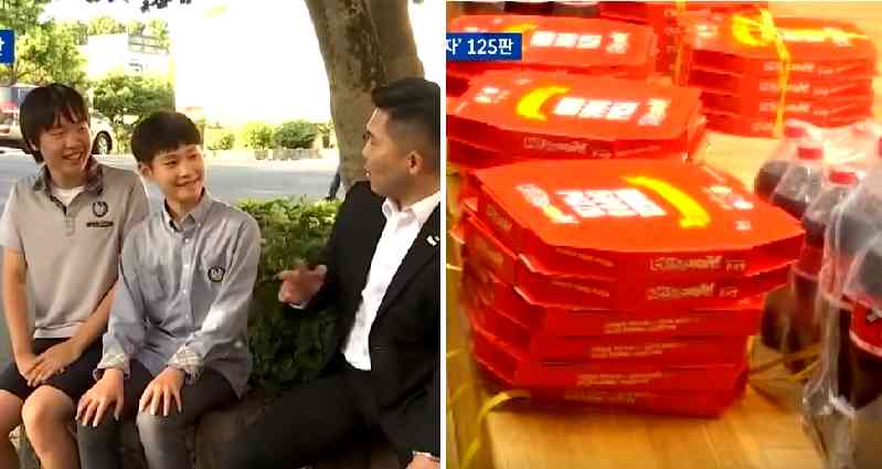 South Korean Man Sends 125 Pizzas to Middle School to Thank Students Who Found His Wallet