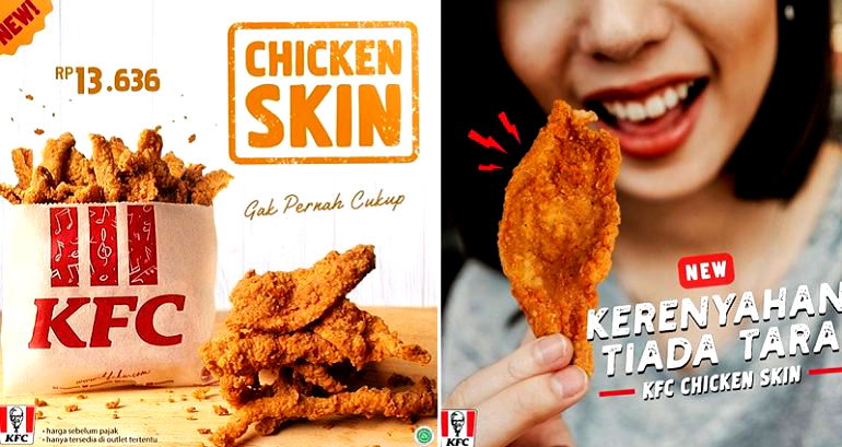 KFC Now Has Straight Up Fried Chicken Skin… in Indonesia