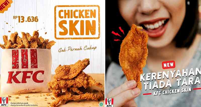 KFC Now Has Straight Up Fried Chicken Skin… in Indonesia