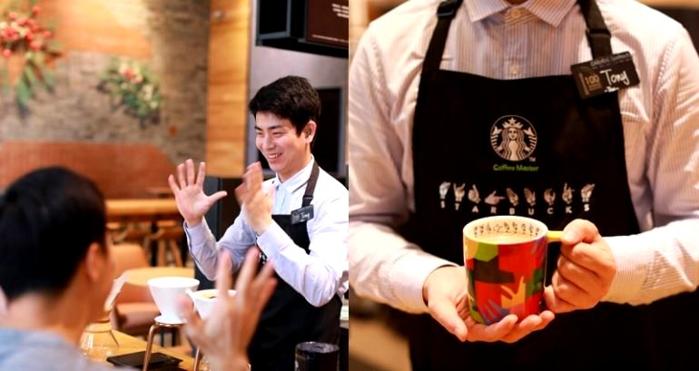 First Ever Sign-Language Starbucks Opens Up in China