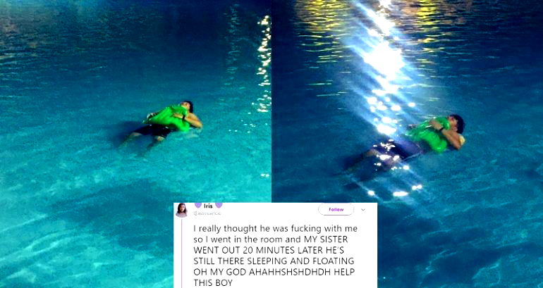 Filipino Man Sleeps in Pool for 7 Hours During Family Vacation