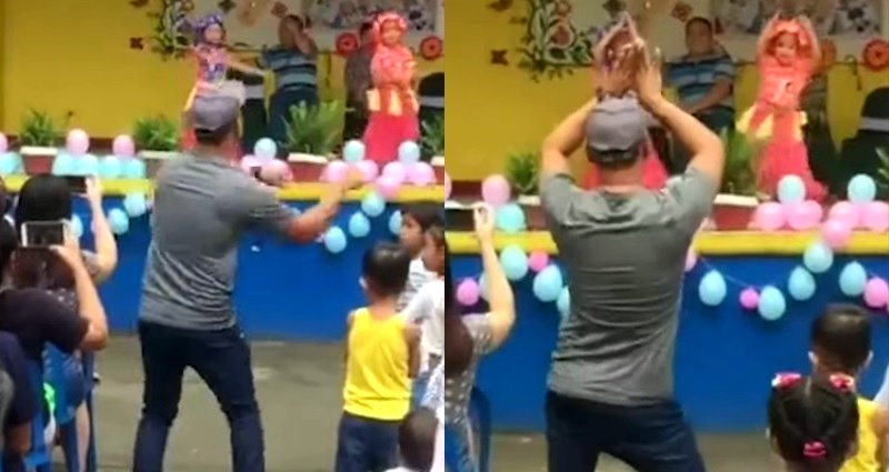Filipino Dad Does the Most Wholesome Thing Ever to Help Daughter Get Over Stage Fright