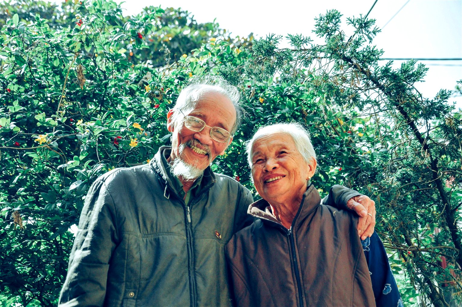 elderly asian parents