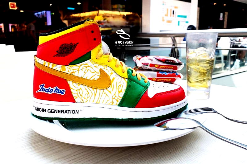 A couple of genius sneakers and instant noodle fans have created an unofficial collaboration and it is now going viral online.