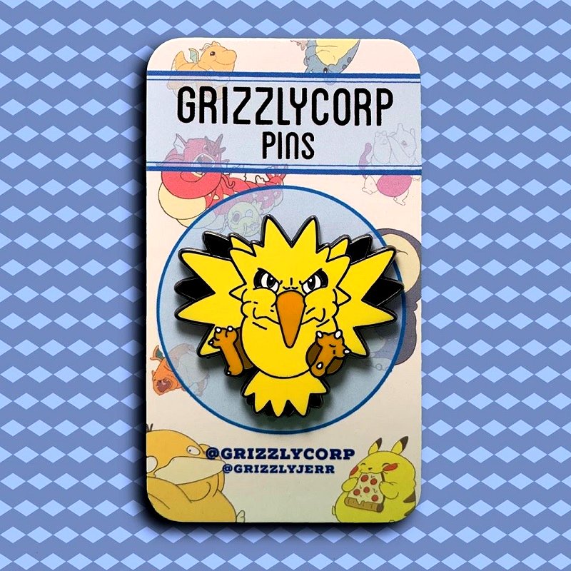 Jeremiah Cortez, the shop owner of Grizzlycorp, is giving everyone the cuteness overload with his incredibly adorable chubby Pokémon pins.
