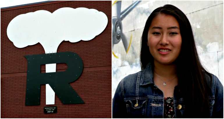 Japanese Exchange Student Calls Out on Her U.S. School’s ‘Mushroom Cloud’ Logo
