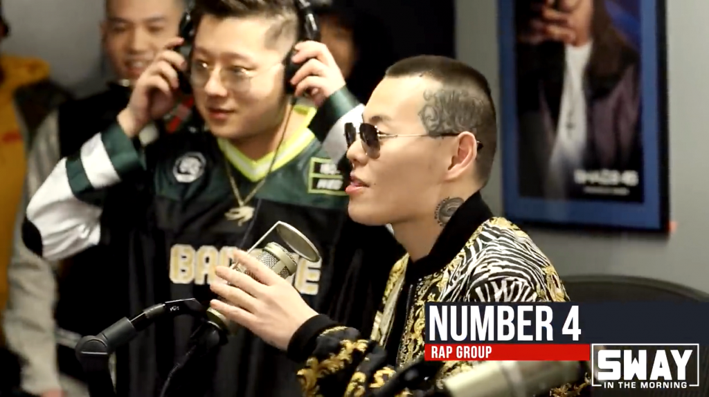 A Chinese rap group called Number 4 guest starring on the radio show “Sway in the Morning” was quickly called out by the hosts of the show for their use of the n-word in a freestyle rap.
