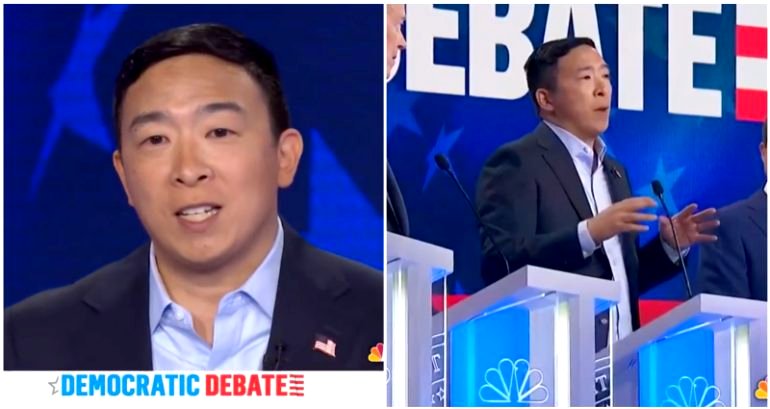 Andrew Yang’s Mic Was Mysteriously Cut Off When He Tried Speaking During the Debate