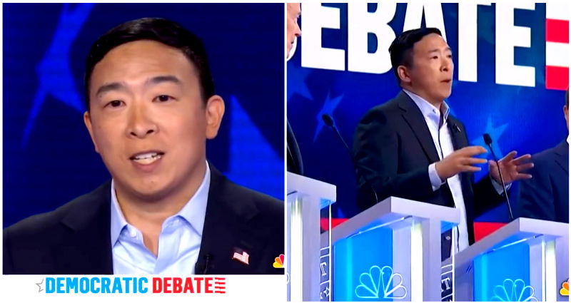 Andrew Yang’s Mic Was Mysteriously Cut Off When He Tried Speaking During the Debate