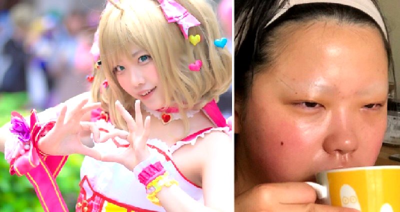 Japanese Cosplayer Shocks the Internet After Posting Before and After Makeup Photos