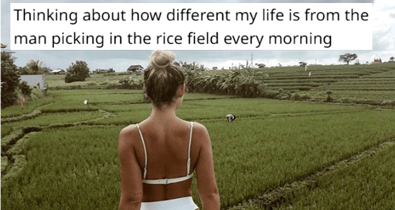 Swedish Instagrammer Cancels Herself After ‘Shallow’ Caption About Rice Farmer in Bali