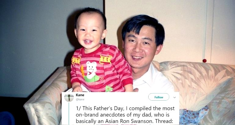 Man Shares Wholesome Father’s Day Stories From His ‘Asian Ron Swanson’ Dad