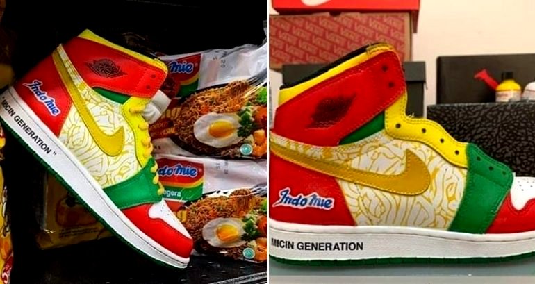 Genius Sneaker Fans Make Unofficial Air Jordan x Indomie Noodle Collaboration