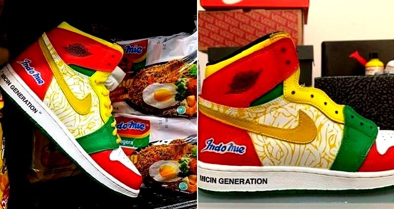 Genius Sneaker Fans Make Unofficial Air Jordan x Indomie Noodle Collaboration