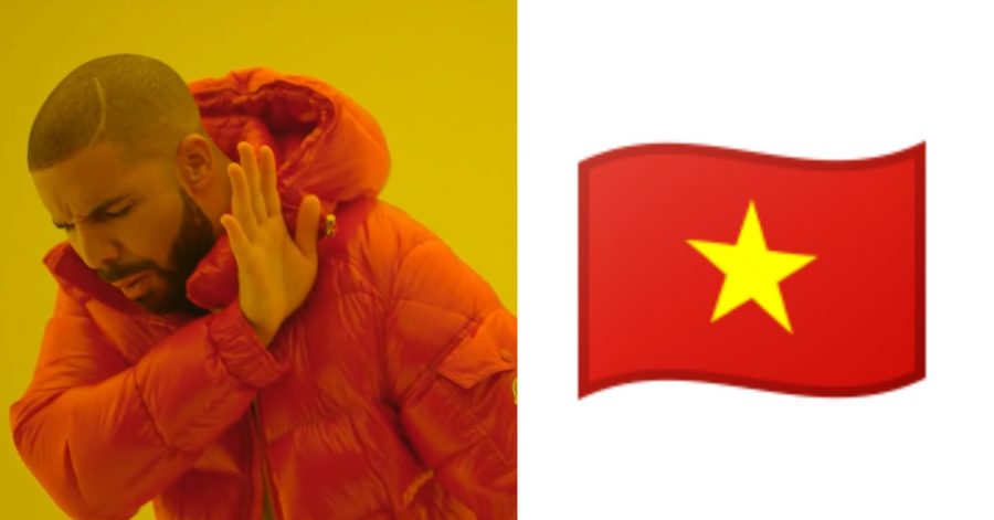 Vietnam flag 2024 three stripes