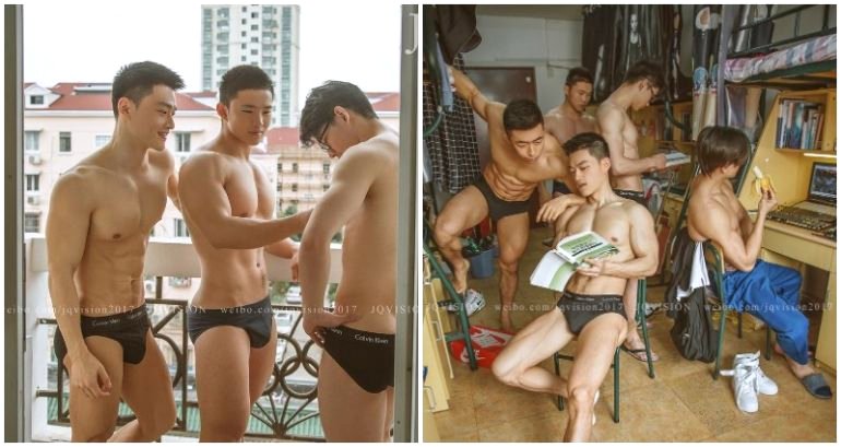 Photographer Shows Off Shirtless Chinese Students at the Shanghai University of Sport