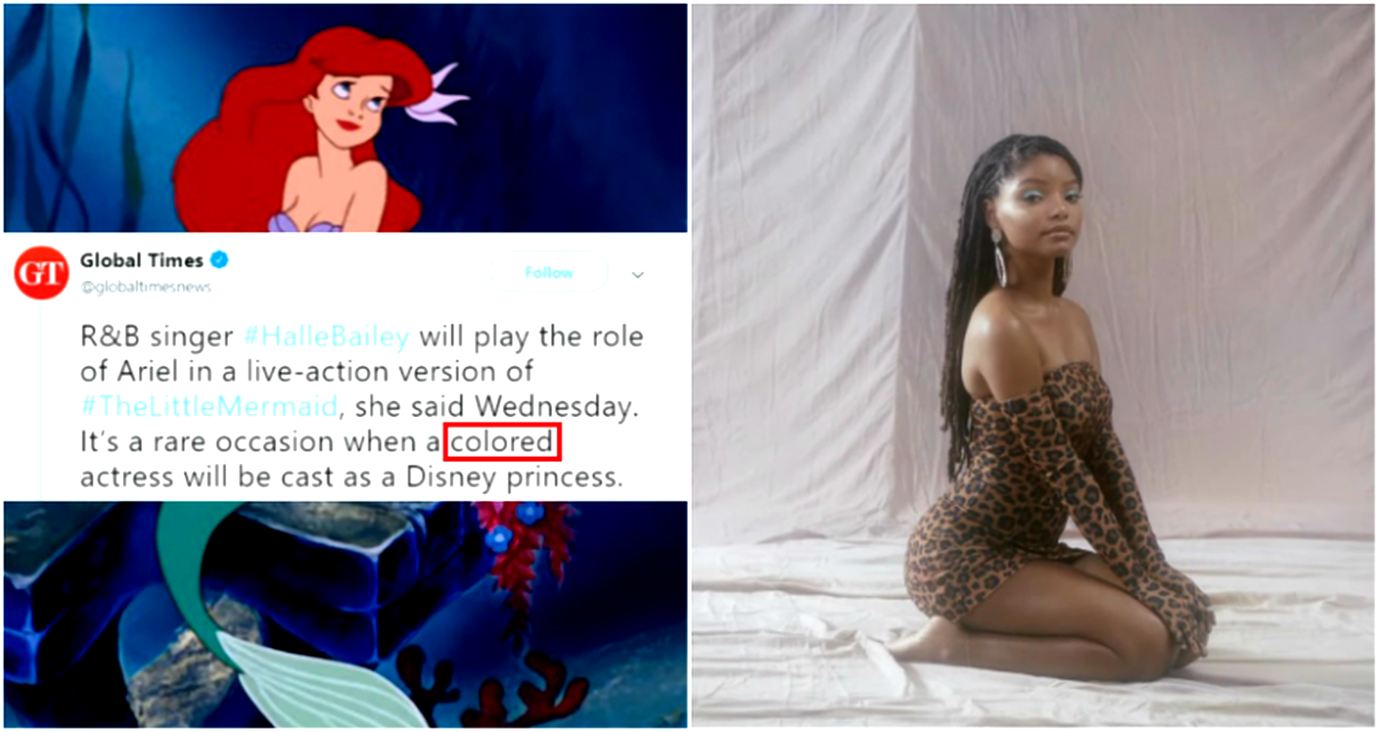 China’s Global Times Slammed for Calling ‘Little Mermaid’ Halle Bailey ‘Colored’