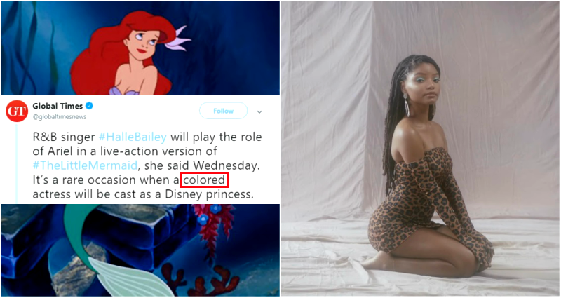 China’s Global Times Slammed for Calling ‘Little Mermaid’ Halle Bailey ‘Colored’