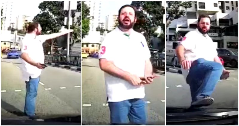 Man Becomes the ‘Most Self-Entitled’ Pedestrian Jaywalking in Singapore