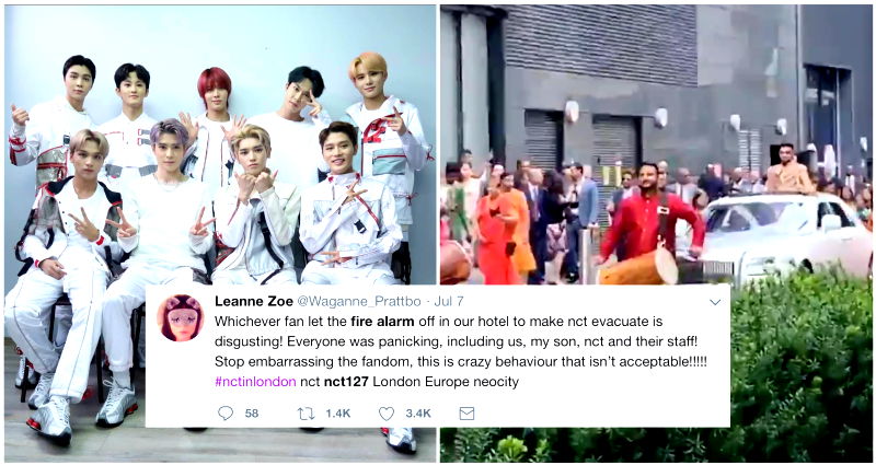 K-Pop Fan Allegedly Pulls Fire Alarm in London Hotel Just to See NCT127 Evacuating