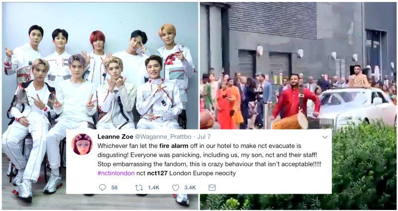 K-Pop Fan Allegedly Pulls Fire Alarm in London Hotel Just to See NCT127 Evacuating