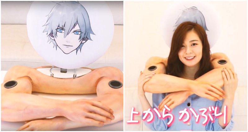 These Bluetooth Speakers Look Like a Hunky Anime Man Hugging You