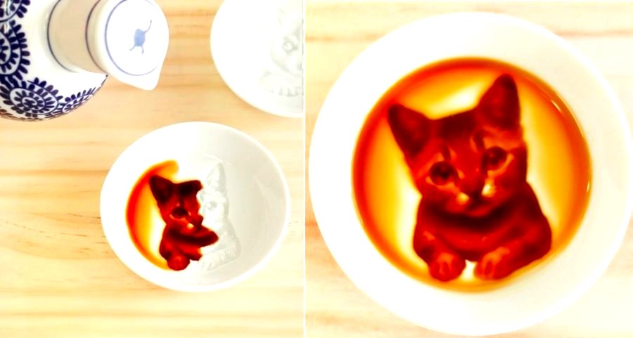 Japanese Company Makes 3D Soy Sauce Plates that Reveal Gorgeous ‘Hidden Paintings’