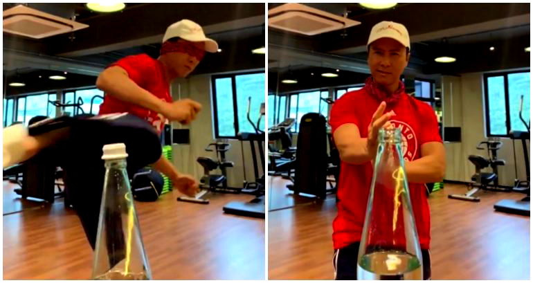 Go Home, Everyone! Donnie Yen Won the #BottleCapChallenge