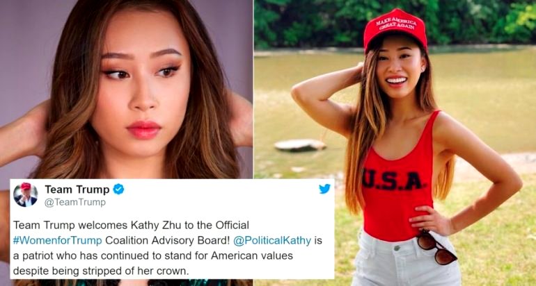 Ousted Miss Michigan Kathy Zhu Joins Trump Reelection Campaign