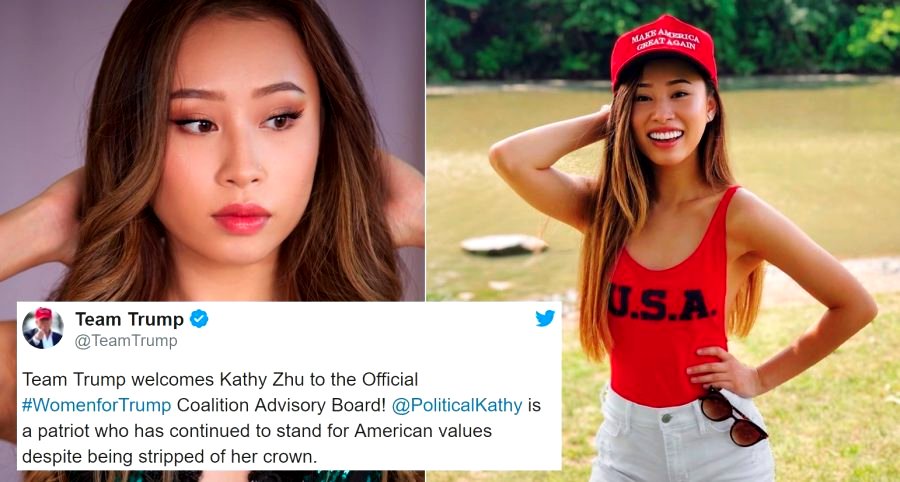 Ousted Miss Michigan Kathy Zhu Joins Trump Reelection Campaign